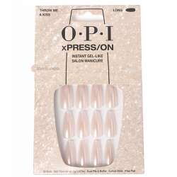OPI xPRESS/ON Throw Me a Kiss Long Tips Press-On Nails 30/PK