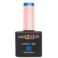 Tickled Pinque Color Gel Blue Suede Shoes