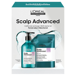 L'Oreal Professionel Scalp Advanced Anti-Discomfort Dermo-Regulator Shampoo Refill Bundle ($99 Retail Value)