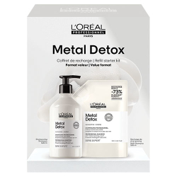 L'Oréal Professionnel Metal Detox Anti-Metal Cleansing Crème Shampoo Refill Bundle ($99 Retail Value)