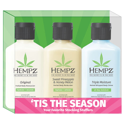 Hempz	Tis' the Season Mini Body Moisturizer Kit ($44.34 Retail Value)