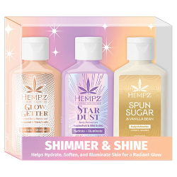Hempz	Shimmer & Shine Mini Body Moisturizer Kit ($44.34 Retail Value)