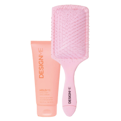 DESIGNME Detangling Paddle Brush with free HOLD.ME Styling Cream 90ml