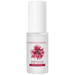 Moroccanoil Brumes Du Maroc Dahlia Rouge fragrance mist 30ml for hair and body, dahlia tuberose sandalwood scent with argan oil