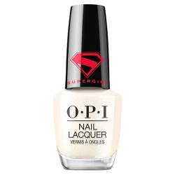 OPI x Supergirl Nail Lacquer in My Kryptonite, a pearl shimmer, 15ml bottle