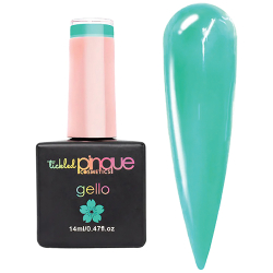 Tickled Pinque Gello Colour Gel Seahorse turquoise jelly gel polish bottle