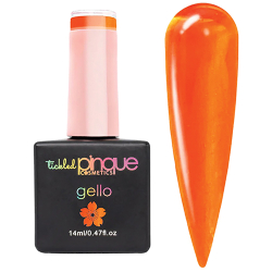 Tickled Pinque Gello Colour Gel Juicy vibrant orange jelly gel polish bottle