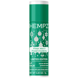 Hempz Winter Mint and Frosted Cranberry lip balm stick for holiday gifting