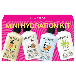 Hempz Mini Hydration Kit Core set of four mini body moisturizers
