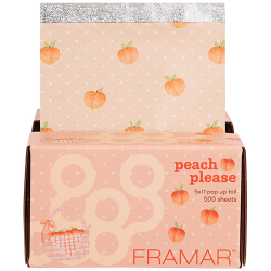 Framar Peach Please 5x11 pop-up foil box with 500 pre-cut sheets
