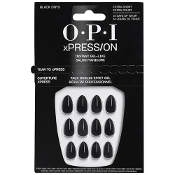 OPI xPRESS/ON Black Onyx Extra Short Press-On Nails 30/PK