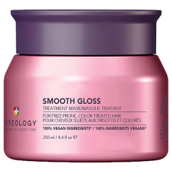 Pureology Smooth Gloss Treatment Mask 250ml, smoothing creamy mask for frizzy, color-treated hair