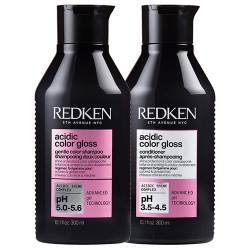 Redken Acidic Color Gloss sulfate-free shampoo and conditioner duo, 300ml each, for color-treated hair