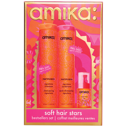 Amika Normcore signature shampoo, conditioner, and Superfruit Star oil bestsellers set