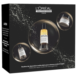 L'Oreal Professionnel Absolut Repair Molecular holiday trio with shampoo, mask and bi-phase oil