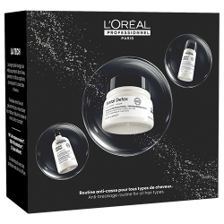 L'Oreal Professionnel Metal Detox holiday trio with shampoo, mask and leave-in cream
