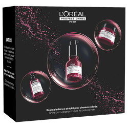 L'Oreal Professionnel Vitamino Color Spectrum holiday trio with shampoo, mask and glass shine serum