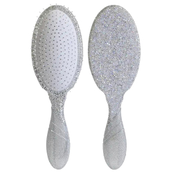 Wet Brush Winter Tinsel Pro Detangler brush in silver glitter