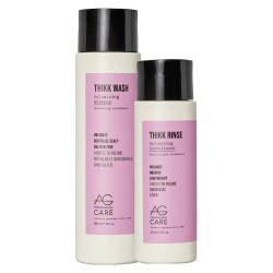 AG Care Thikk Wash and Thikk Rinse volumizing shampoo and conditioner duo