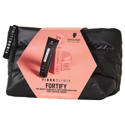 Schwarzkopf Professional Fibre Clinix Fortify holiday trio with shampoo, treatment, and fibre sealer