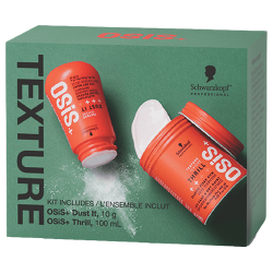 Schwarzkopf Professional OSiS+ Texture Styling holiday duo with Dust It powder and Thrill Elastic Fiber Gum