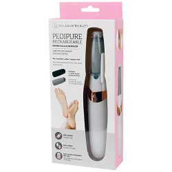 Relaxus Beauty Pedipure Rechargeable Callus Remover with coarse and fine roller heads
