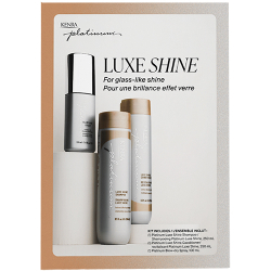 Kenra Platinum Luxe Shine Holiday Trio with Luxe Shine Shampoo, Conditioner and Platinum Blow-Dry Spray
