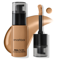 Smashbox Dual Filter 2-in-1 Concealer and Foundation bottle, Tan 22 Neutral shade