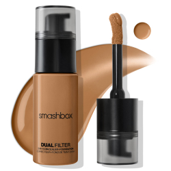 Smashbox Dual Filter 2-in-1 Concealer and Foundation bottle, Tan 24 Warm shade