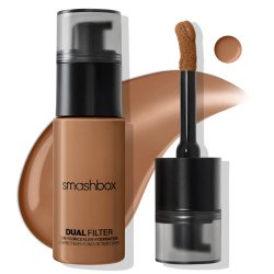 Smashbox Dual Filter 2-in-1 Concealer and Foundation bottle, Tan Dark 26 Neutral shade