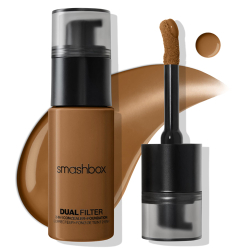 Smashbox Dual Filter 2-in-1 Concealer and Foundation bottle, Dark 30 Olive shade