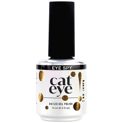 en Vogue Lac It! UV/LED Gel Polish bottle in the brown tortoiseshell and gold Eye Spy shade